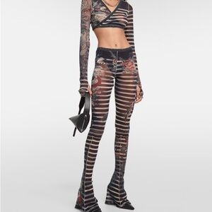 Worn once Jean Paul Gaultier set size large top medium pants
